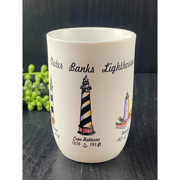 N. Carolina Outer banks Lighthouses Mug  Sharp Bodin Currituck Cape Hatteras Ocr - Picture 4 of 6